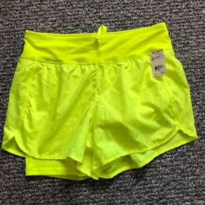 Neon Running Shorts w/ Leggings